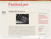 Tablet Screenshot of passionlace.wordpress.com