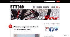 Desktop Screenshot of btttoro.wordpress.com