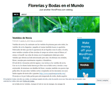 Tablet Screenshot of floreriasybodasenelmundo.wordpress.com