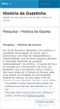 Mobile Screenshot of historiadagazetinha.wordpress.com