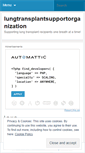 Mobile Screenshot of lungtransplantsupportorganization.wordpress.com