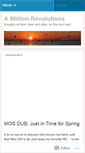 Mobile Screenshot of amillionrevolutions.wordpress.com