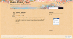 Desktop Screenshot of makoxdating.wordpress.com