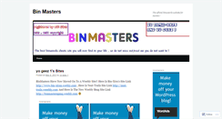 Desktop Screenshot of binmasters.wordpress.com