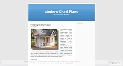 Desktop Screenshot of diyshedplans.wordpress.com