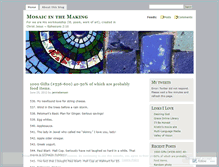 Tablet Screenshot of mosaicmaking.wordpress.com