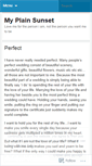 Mobile Screenshot of plainsunset.wordpress.com