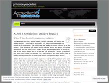 Tablet Screenshot of privateeyesonline.wordpress.com