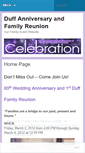 Mobile Screenshot of duffanniversaryandfamilyreunion.wordpress.com