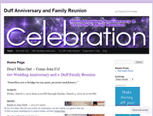 Tablet Screenshot of duffanniversaryandfamilyreunion.wordpress.com