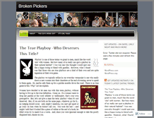 Tablet Screenshot of brokenpickers.wordpress.com