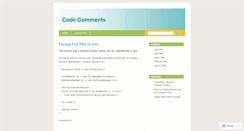 Desktop Screenshot of codecomments.wordpress.com