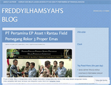 Tablet Screenshot of freddyilhamsyah.wordpress.com