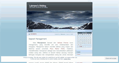 Desktop Screenshot of lukmanc.wordpress.com