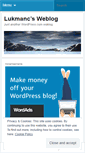 Mobile Screenshot of lukmanc.wordpress.com