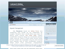 Tablet Screenshot of lukmanc.wordpress.com