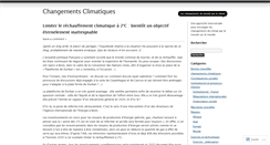 Desktop Screenshot of changementsclimatiques.wordpress.com