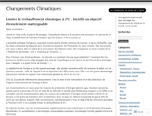 Tablet Screenshot of changementsclimatiques.wordpress.com