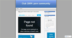 Desktop Screenshot of club2009.wordpress.com
