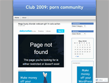 Tablet Screenshot of club2009.wordpress.com