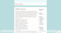 Desktop Screenshot of petblog.wordpress.com