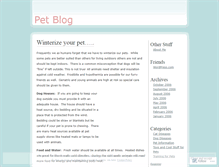 Tablet Screenshot of petblog.wordpress.com