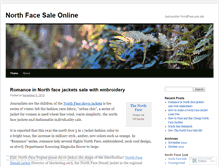 Tablet Screenshot of northfaceonline.wordpress.com