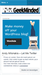 Mobile Screenshot of geekminded.wordpress.com