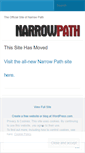 Mobile Screenshot of narrowpathband.wordpress.com