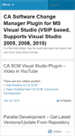 Mobile Screenshot of cascmpluginforvisualstudio.wordpress.com