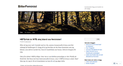 Desktop Screenshot of bitterfeminist.wordpress.com