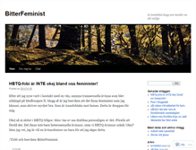 Tablet Screenshot of bitterfeminist.wordpress.com