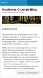 Mobile Screenshot of kuolemaguitar.wordpress.com