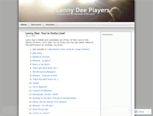 Tablet Screenshot of lennydee.wordpress.com