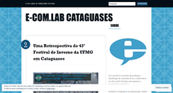 Desktop Screenshot of ecomlabcataguases.wordpress.com