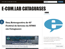 Tablet Screenshot of ecomlabcataguases.wordpress.com