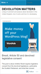 Mobile Screenshot of devolutionmatters.wordpress.com