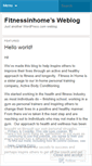 Mobile Screenshot of fitnessinhome.wordpress.com