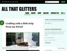 Tablet Screenshot of loveallthatglitters.wordpress.com