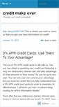 Mobile Screenshot of creditmakeover.wordpress.com