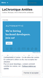Mobile Screenshot of lachroniqueantilles.wordpress.com