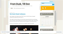 Desktop Screenshot of fromdusktilldon.wordpress.com