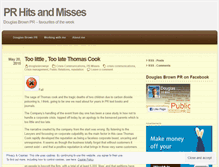 Tablet Screenshot of douglasbrownpr.wordpress.com