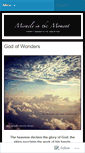 Mobile Screenshot of miracleinthemoment.wordpress.com