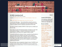 Tablet Screenshot of forensicdocumentexaminer.wordpress.com