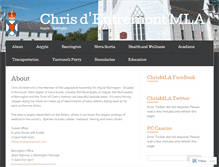 Tablet Screenshot of chrismla.wordpress.com