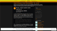 Desktop Screenshot of marroxas2010.wordpress.com