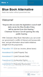 Mobile Screenshot of bluebookalternative.wordpress.com