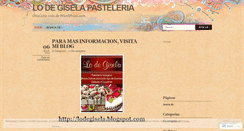 Desktop Screenshot of lodegisela.wordpress.com