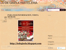 Tablet Screenshot of lodegisela.wordpress.com